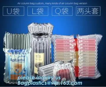 airbaker air cushion bags inflatable air pillow bag air column bag for wine, plastic pillow bag for filling