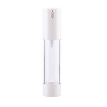hot sale 30ml 50ml cosmetic packaging plastic PP AS white airless dispenser lotion pump bottles