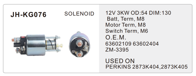 Marelli truck starter parts - JH-KG076-X
