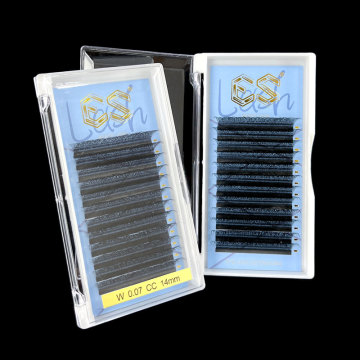 W 0.07 C D Diy Easy Cluster Cashmere Mink Eye Fluffy Soft Matte Black Long Lash Lashes Trays Volume Extension Individual Eyelash