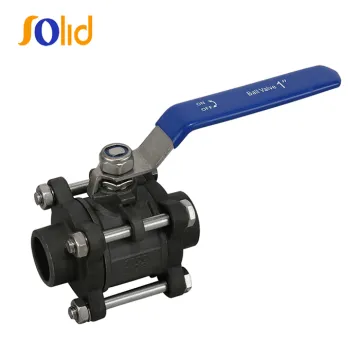 Carbon Steel 3PC Ball Valve with thread WCB