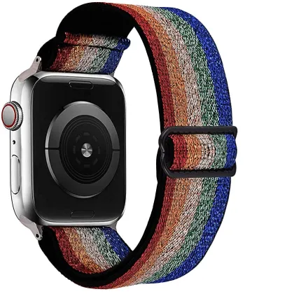 Camouflage Elastic Nylon Watch Bands for Apple Watch