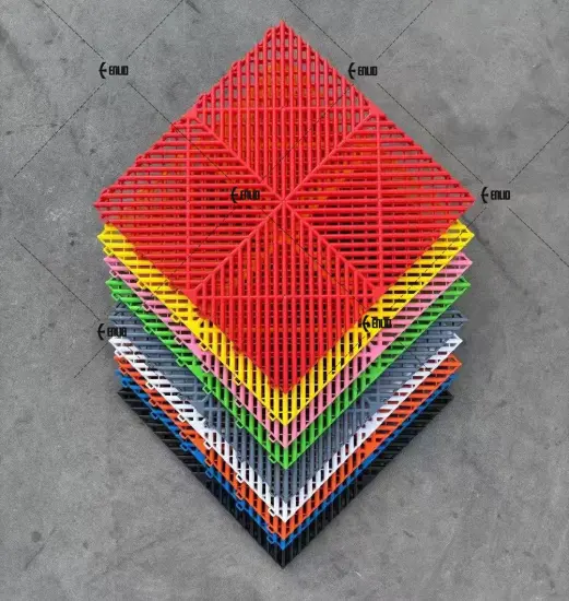 Enlio Garage Floor Carwash Floor 40*40*1.8cm Gap 5mm