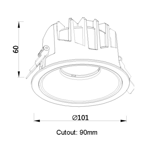 Anti Glare Led Downlights Downlight cob led for hotel Factory