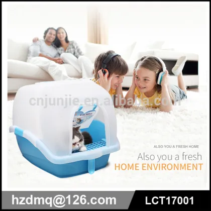 luxury cat litter tray/enclosed totally cat litter clean box