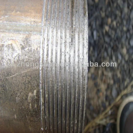 ASTM welded steel pipe both ends thread/for iran market