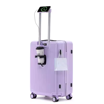 Borsa per carrello per bagagli ad ABS colorato personalizzato - valigia da trasporto unisex con funzione sospesa