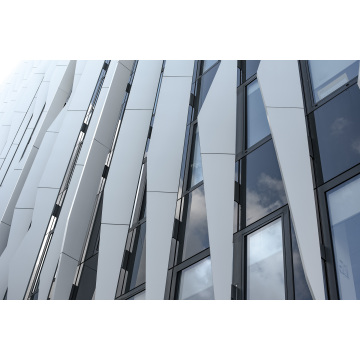 Revêtement en poudre pour mur-rideau