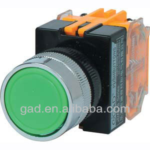 GA1-11BN,S CNGAD GA1 series green flush switch pushbutton