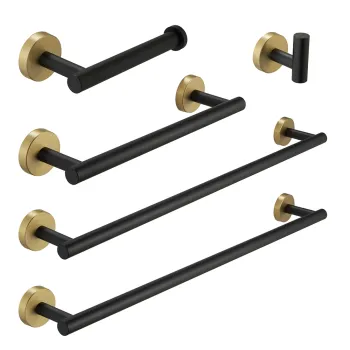 High-Quality Gold Stainless Steel Bathroom Accessories Set