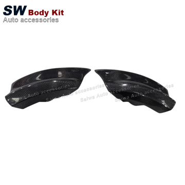 Trim bumper belakang serat/gentian kaca karbon untuk Volkswagen Golf 6 2010-2013