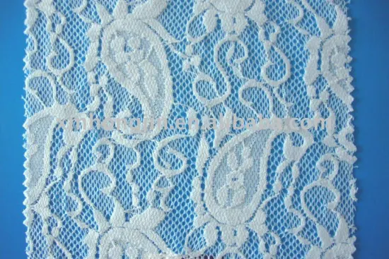 Elastic nylon wedding lace fabric