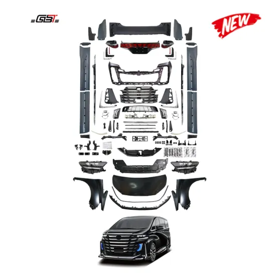 GBT 2024 Vellfire ANH30 Model Bumper, Headlight, and Taillight Conversion Kit for 2015-2022 Toyota Vellfire ANH30 Upgrade