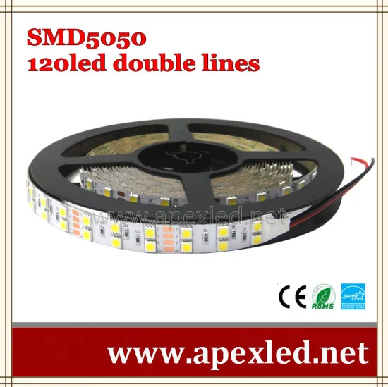 led indoor lighting strip with 120LEDs of smd 5050 super bright