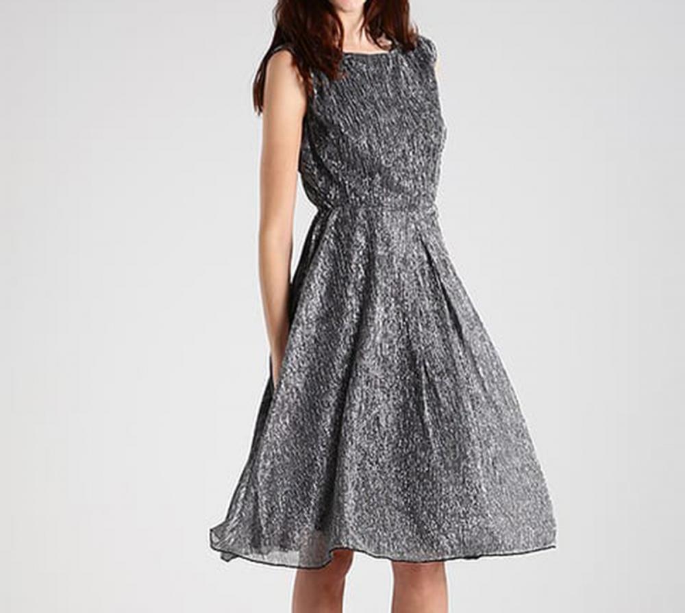 Customrized High Quality Silver color shift dress