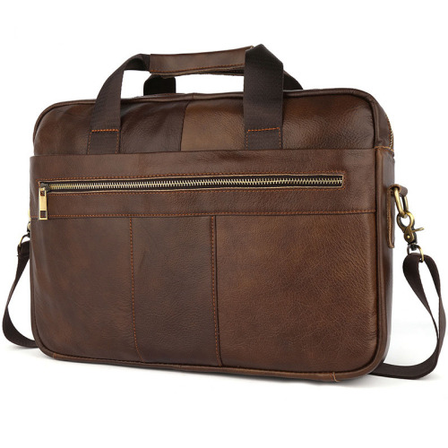 Genuine Leather Men's Briefcase