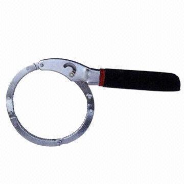Clincher type oil filter wrench, made of carbon and steel