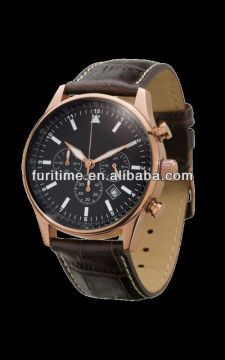 genuine leather quartz watch men top brand watches
