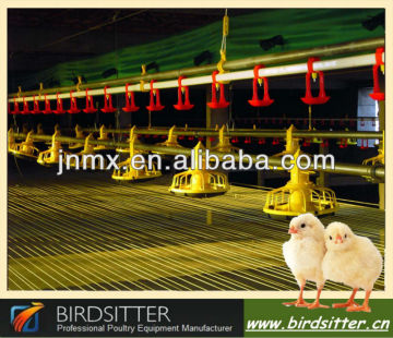 Auto poultry equipment for chicken broiler feeding and drinking with low cost