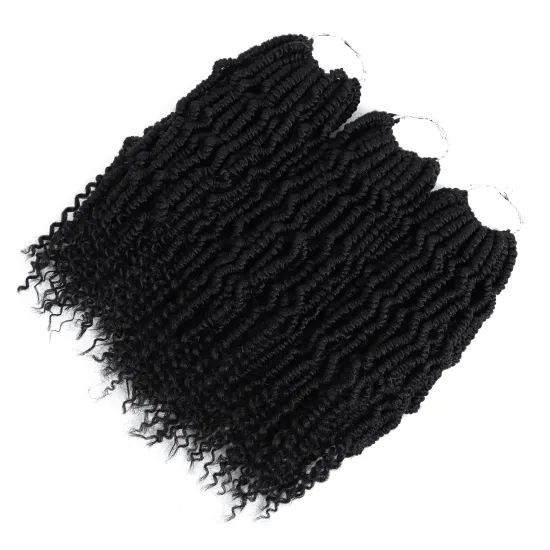 Cheap Factory Price Synthetic Bomb Pre Twisted Ombre Color Spring Twist Curly Passion Twist Hair Crochet Braid Hair Extensions
