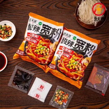 Instant Hot‑Sour Wide Sweet Potato Vermicelli Pouch
