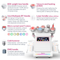Máquina de cavitación ultrasónica profesional 9 en 1 80k con láser Lipo