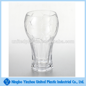 16oz/480ml torch shaped food football soccer grade hard plastic beer soft drinks mug cup
