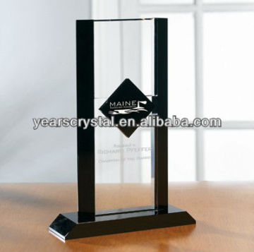 New arrival ebony flair crystal award(R-2211)