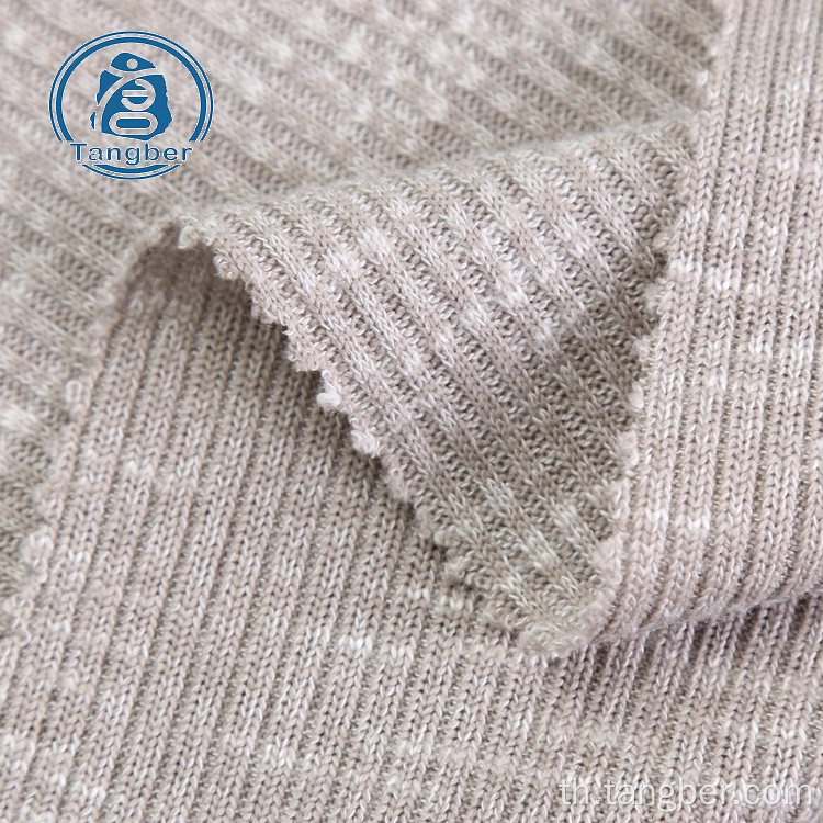 jacquard rib polyester rayon slub hacci knit fabric