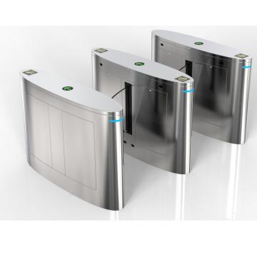 Security Waist Height Turnstile Flap Barrier Gate