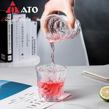 Copa de whisky de vino de vidrio transparente copas de sublimación en blanco