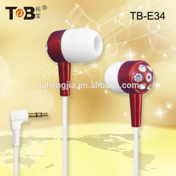 New products looking for distributor free sample mobile phone accessory MP3/MP4 fashion modeling earphone China wholesale TB-E34
