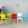 Eames Colored Stacking White Plastic Dining Chair