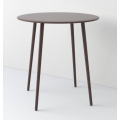 Durable Carbon Steel Outdoor Table with Cone Feet