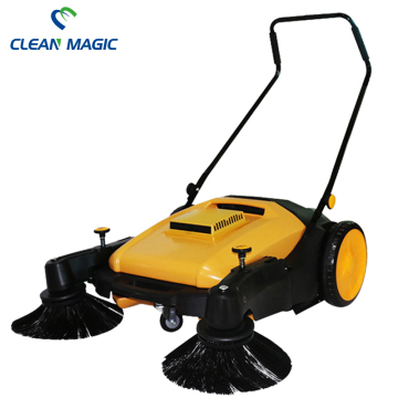 Hand push unpowered sweeper school playground factory