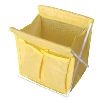 Yellow Mesh Storage Laundry Basket