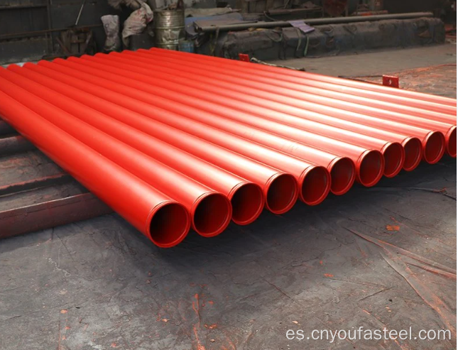 Red Color Fire Fighting Fighting Steel Tipe de acero