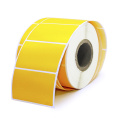 Premium yellow address shipping label 100x150 sticker