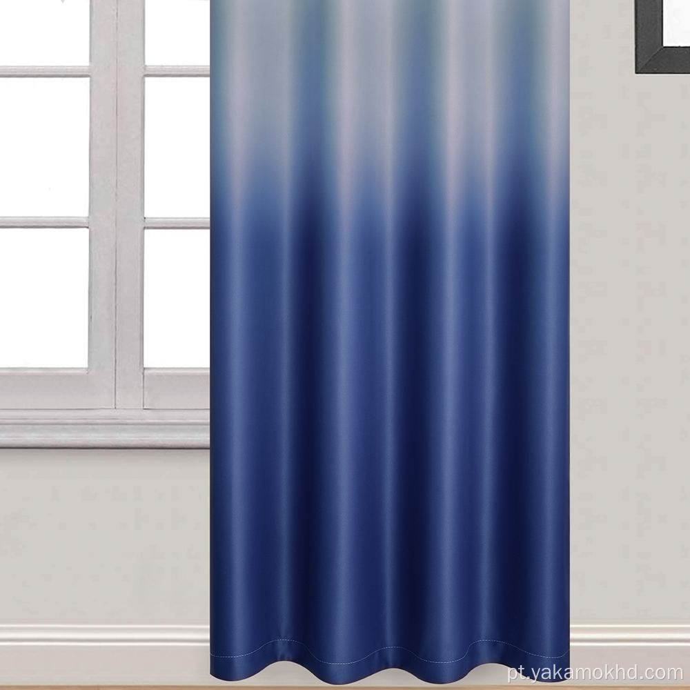 Cortinas blecaute Ombre Azul