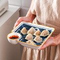 7.5 inch dumpling plates Dip fries serving plate