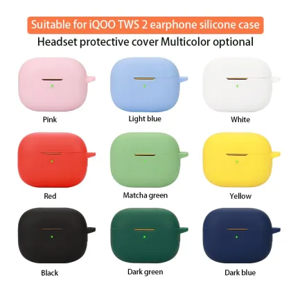 iQOO TWS 2 Earphone Case - Shockproof Silicone Cover