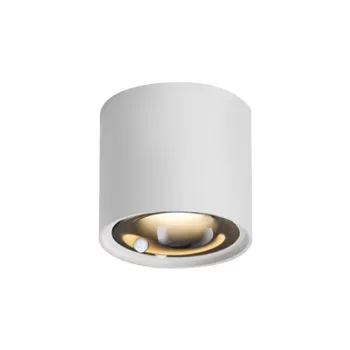 Anti-Glare Commercial LED Spotlight: White Black 12W Aluminum Checkroom Friendly