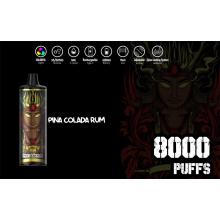 8000puffs E Cigarette Vapes RGB lights