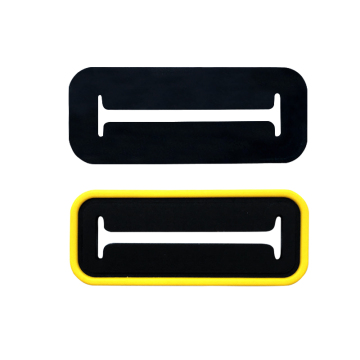 Soft Rubber PVC Backpack Earphone Hole Blank Patches