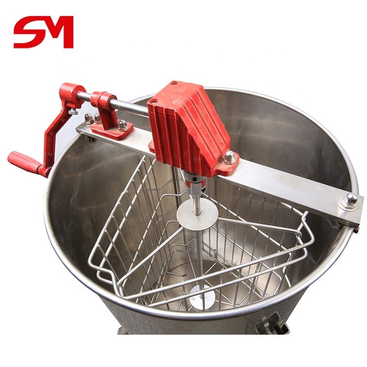 Stainless Steel 20 Frame Honey Extractor with 4 Frame Making Machine - Manual