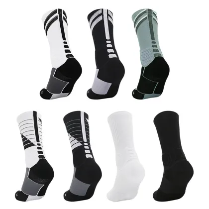 High-top Thin Compression Cycling Socks for Basketball and Cycling