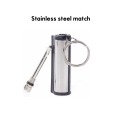 1/2/5pcs Permanent Matches Striker No Fuel Outdoor Survival Tools Kerosene Oil Cigarette Lighter with Key Chain Christmas Gift