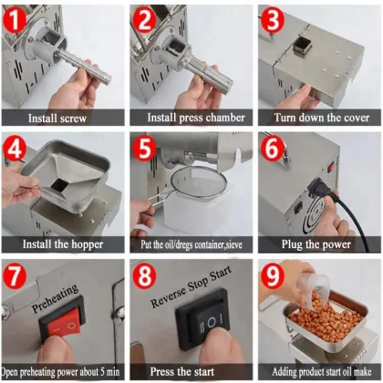 Stainless Steel Household Oil Press Machine