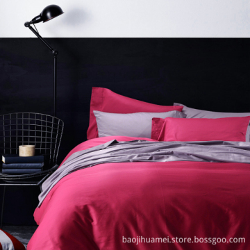 Cherry Red 4 PCS 100% Egyptian Cotton Bedding Sets