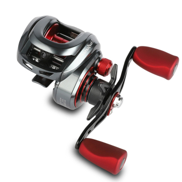 High Quality 8+1BB Bearing Baitcaster Reel with 7.3.1 Gear Ratio for Big Game Saltwater Fishing - Black Anti-Blast Metal Reel